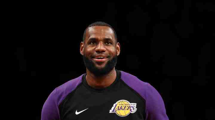 LeBron James #23 of the Los Angeles Lakers looks on before the game against the Brooklyn Nets during their game at the Barclays Center on December 18, 2018 in New York City. Photo by Al Bello/Getty Images