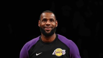 LeBron James #23 of the Los Angeles Lakers looks on before the game against the Brooklyn Nets during their game at the Barclays Center on December 18, 2018 in New York City. Photo by Al Bello/Getty Images
