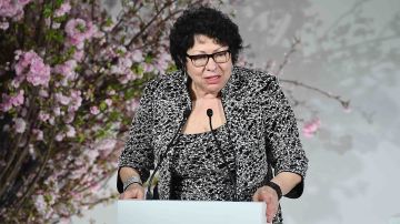 Justice Sonia Sotomayor attends The 2018 DVF Awards at United Nations on April 13, 2018 in New York City. Photo by Dimitrios Kambouris/Getty Images