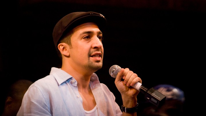 Lin-Manuel Miranda on opening night of "In The Heights" at the Richard Rodgers Theatre March 9, 2008 in New York. Photo by Steven Henry/Getty Images