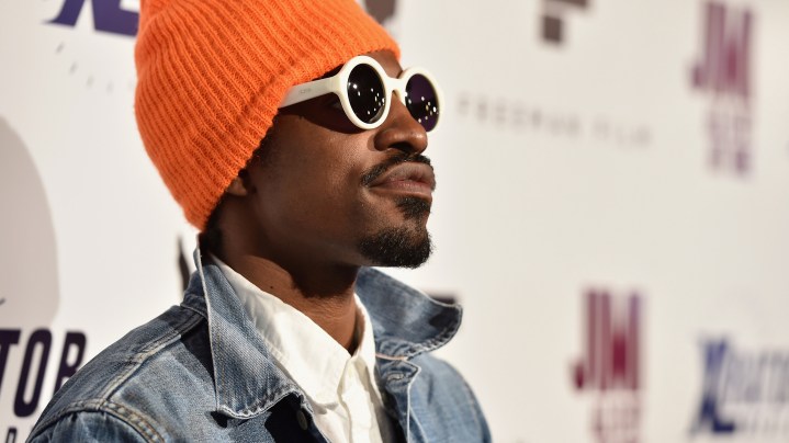 Actor Andre Benjamin arrives to the Los Angeles premiere of "Jimi: All Is By My Side" at ArcLight Cinemas on September 22, 2014 in Hollywood, California. Photo by Alberto E. Rodriguez/Getty Images