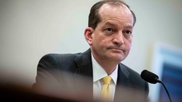 Labor Secretary Alexander Acosta testifies during a House Appropriations Committee hearing on the Labor Budget for Fiscal Year 2020. Photo by Al Drago/Getty Images