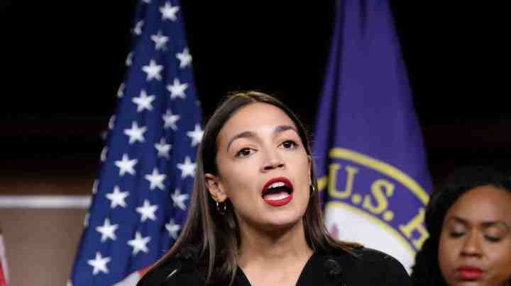 U.S. Rep. Alexandria Ocasio-Cortez (D-NY), speaks during a press conference at the US Capitol on July 15, 2019 in Washington, DC. Photo by Alex Wroblewski/Getty Images