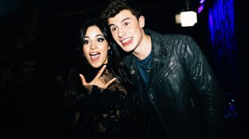 Singers Camila Cabello (L) and Shawn Mendes attend the People's Choice Awards 2016 at Microsoft Theater (Photo by Mike Windle/Getty Images for The People's Choice Awards)
