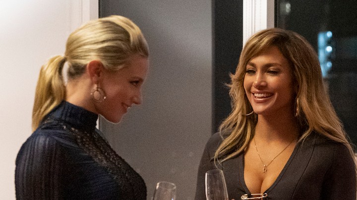 Lili Reinhart, Jennifer Lopez, Keke Palmer, and Constance Wu star in 'Hustlers.' Courtesy of STX Films