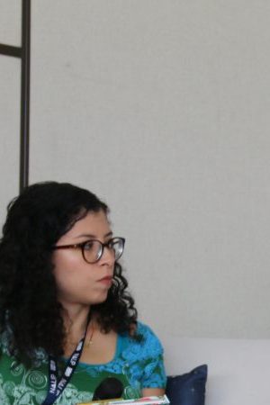 Kalinda Vazquez, Joel Novoa, and Gil Robertson  at NALIP Media Summit 2019's Heroes of Our Time panel. Courtesy of NALIP.