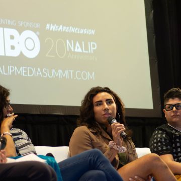 In-Queer-ies panel at 2019 NALIP Media Summit. Courtesy of NALIP
