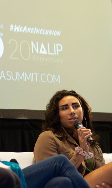 In-Queer-ies panel at 2019 NALIP Media Summit. Courtesy of NALIP