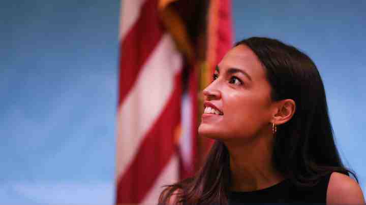 Rep. Alexandria Ocasio-Cortez holds an immigration Town Hall In Queens on July 20, 2019 in New York City. Photo by Spencer Platt/Getty Images
