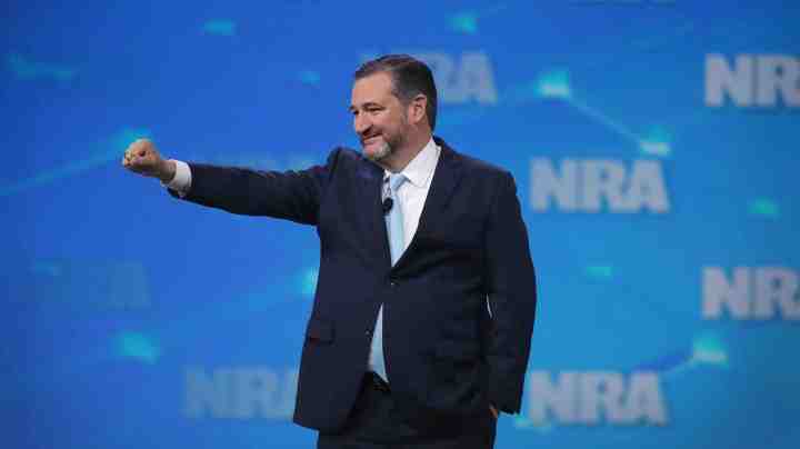 Senator Ted Cruz (R-TX) speaks to guests during the NRA-ILA Leadership Forum at the 148th NRA Annual Meetings & Exhibits on April 26, 2019 in Indianapolis, Indiana. Photo by Scott Olson/Getty Images