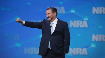 Senator Ted Cruz (R-TX) speaks to guests during the NRA-ILA Leadership Forum at the 148th NRA Annual Meetings & Exhibits on April 26, 2019 in Indianapolis, Indiana. Photo by Scott Olson/Getty Images