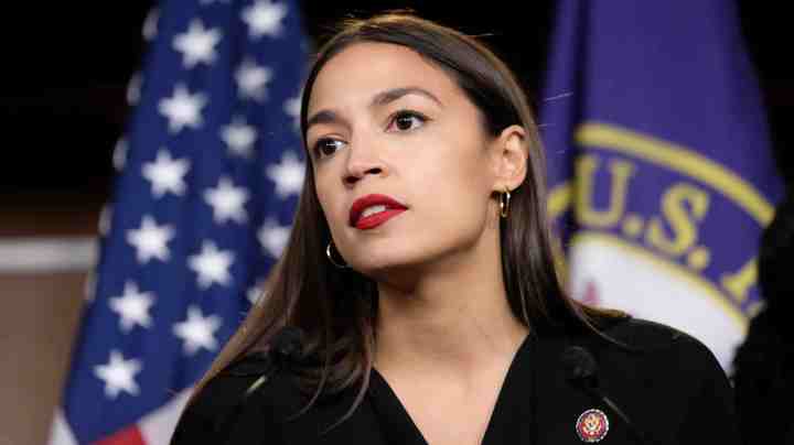 U.S. Rep. Alexandria Ocasio-Cortez (D-NY) pauses while speaking during a press conference at the U.S. Capitol on July 15, 2019 in Washington, DC. Photo by Alex Wroblewski/Getty Images