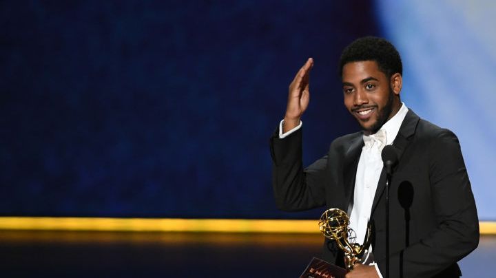 Jharrel Jerome accepts the Outstanding Lead Actor in a Limited Series or Movie award for 'When They See Us' onstage during the 71st Emmy Awards at Microsoft Theater on September 22, 2019 in Los Angeles, California. Photo by Kevin Winter/Getty Images