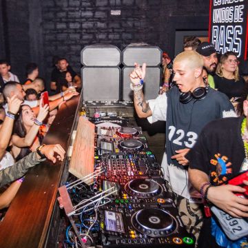 Sky Rompiendo performs during Red Bull Presents: Estados Unidos de Bass in Miami, FL.  Photo by Ian Witlen. Courtesy of Red Bull Sound Select