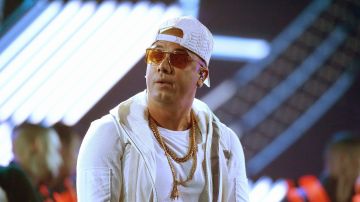 Wisin onstage during the 2018 Latin American Music Awards
