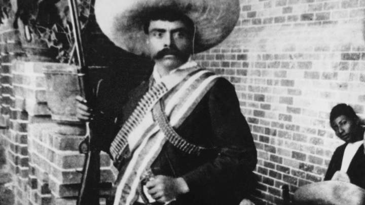 Emiliano Zapata (1879 - 1919,) leader of the agrarian rebels, in South Mexico in 1915. Photo by Hulton Archive/Getty Images