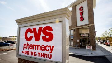 A sign marks the location of a new CVS pharmacy May 5, 2004 in Chicago, Illinois. Photo by Scott Olson/Getty Images