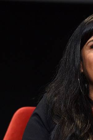 Melinna Bobadilla of "Orange is the New Black" and "Little America," takes part in the insightful panel discussion "Immigration on Television: Stories from America" presented at the Wolf Theatre on Tuesday, Nov. 19, 2019, at the Saban Media Center in North Hollywood, Calif. Photo by Jordan Strauss/Invision for the Television Academy/AP Images