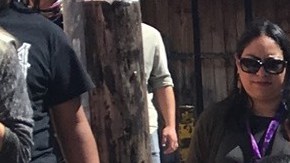 Women carrying the photos of their disappeared loved ones while on the Caravan of Mothers of Missing Migrants in Mexico. Photo by Barbara Sostaita