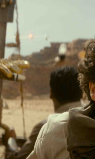 Anthony Daniels is C-3PO, John Boyega is Finn and Oscar Isaac is Poe Dameron in 'Star Wars: The Rise of Skywalker.' Photo courtesy LucasFilm.