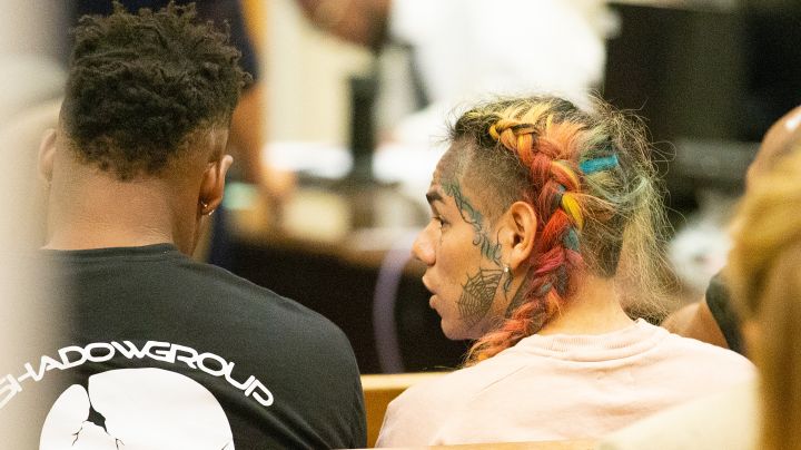 Rapper Tekashi69, real name Daniel Hernandez and also known as 6ix9ine, Tekashi 6ix9ine, Tekashi 69, arrives for his arraignment on assault charges in County Criminal Court #1 at the Harris County Courthouse. Photo by Bob Levey/Getty Images