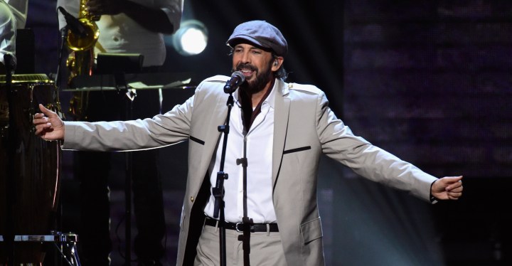 Recording artist Juan Luis Guerra performs onstage during the 16th Latin GRAMMY Awards at the MGM Grand Garden Arena. Photo by Frazer Harrison/Getty Images for LARAS