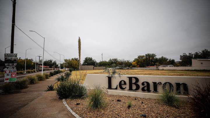 General view of the entrance to the community of LeBaron November 8, 2019 in Le Baron, Cihuahua, Mexico. Photo byManuel Velasquez/Getty Images
