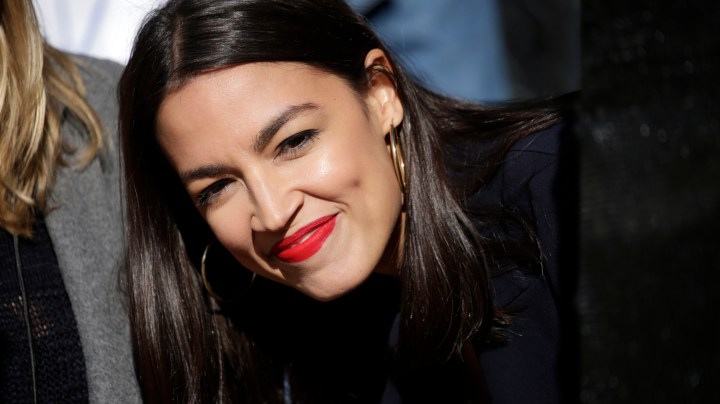 Rep. Alexandria Ocasio-Cortez (D-NY) attends a rally for Democratic presidential candidate, Sen. Bernie Sanders (I-VT) in Queensbridge Park on October 19, 2019 in the Queens borough of New York City. Photo by Kena Betancur/Getty Images