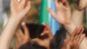 Women sing and perform during the demonstration and performance of 'Un Violador en Tu Camino' organized by feminist group Lastesis on November 29, 2019 in Santiago, Chile. Photo by Marcelo Hernandez/Getty Images