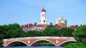 John W. Weeks Bridge and clock tower over Charles River in Harvard University campus in Boston. Photo by rabbit75_ist/Getty Images