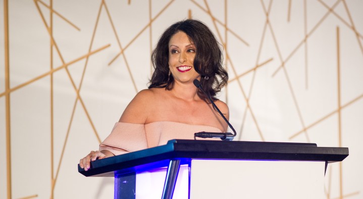 LA City Councilmember Nury Martinez speaks onstage at the 'Politics, Sex and Cocktails' fundraiser at Spectra by Wolfgang Puck at the Pacific Design Center on October 6, 2016 in West Hollywood, California.  Photo by Emma McIntyre/Getty Images