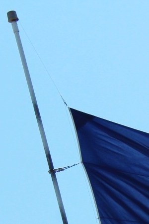 Texas flag waves amid blue sky. Photo by Mary Delgado / EyeEm / Getty Images