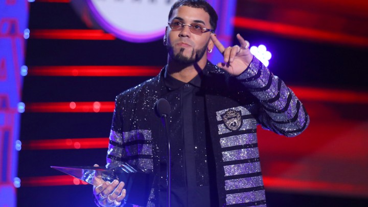 Anuel AA accepts Artist of the Year onstage during the 2019 Latin American Music Awards at Dolby Theatre on October 17, 2019 in Hollywood, California. Photo by JC Olivera/Getty/Editorial