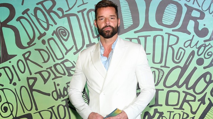 Ricky Martin attends the Dior Men's Fall 2020 Runway Show. Photo by Dimitrios Kambouris/Getty Images for Dior Men