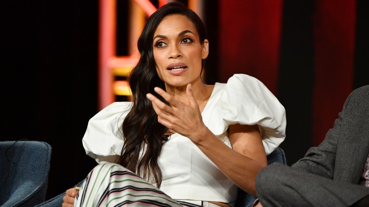 Rosario Dawson speaks during press tour on January 11, 2020 in Pasadena, California. Photo by Amy Sussman/Getty Images