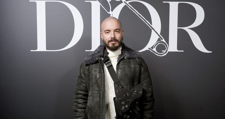 J Balvin attends the Dior Homme Menswear Fall/Winter 2020-2021 show as part of Paris Fashion Week. Photo by Francois Durand for Dior/Getty Images