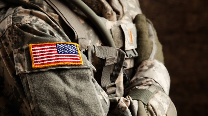US Army soldier in universal camouflage uniform. Photo by Daniel Bendjy / Getty Images
