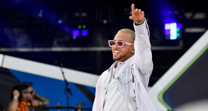 Ozuna performs onstage during Universal Pictures Presents The Road To F9 Concert and Trailer Drop. Photo by Frazer Harrison/Getty Images for Universal Pictures