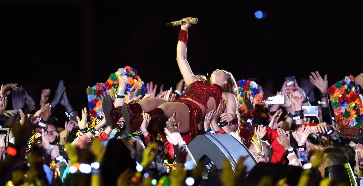 Colombian singer Shakira performs during the Pepsi Super Bowl LIV Halftime Show at Hard Rock Stadium. Photo by Al Bello/Getty Images