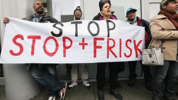 Opponents of the New York Police Department’s controversial "stop-and-frisk" policy rally on January 27, 2012 in the Bronx borough of New York City. Photo by Mario Tama/Getty Images