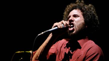 Rage Against the Machine performs during day 3 of the Coachella Music Festival. Photo by Kevin Winter/Getty Images