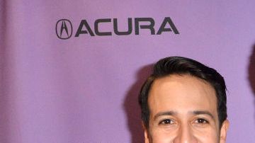 Lin-Manuel Miranda, Director John James and Luis A. Miranda, Jr. attend the 2020 Sundance Film Festival - "Siempre Luis" Premiere. Photo by Jerod Harris/Getty Images.