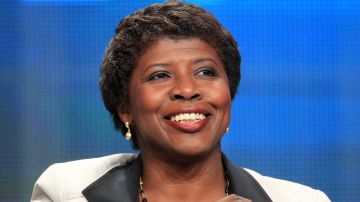 Gwen Ifill speaks onstage at the 'PBS Election Coverage' panel during day 2 of the PBS portion of the 2012 Summer TCA Tour held at the Beverly Hilton Hotel on July 22, 2012 in Los Angeles, California. Photo by Frederick M. Brown/Getty Images