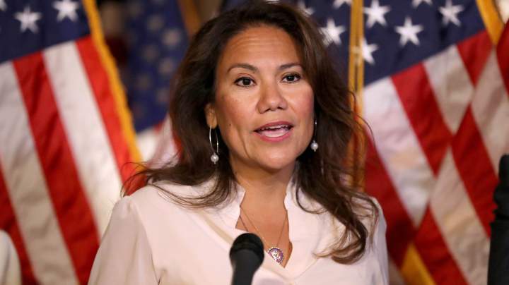 Rep. Veronica Escobar (D-TX) speaks during a news conference with fellow congressional Democrats in the Lyndon B. Johnson Room at the U.S. Capitol September 09, 2019 in Washington, DC. Photo by Chip Somodevilla/Getty Images