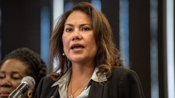 Rep. Veronica Escobar speaks during a press conference at the University of Texas at El Paso on September 6, 2019 in El Paso, Texas. Photo by Cengiz Yar/Getty Images