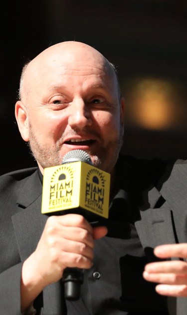 Juan Jose Campanella in conversation with Nicolas Calzada. Courtesy of the Miami Film Festival.