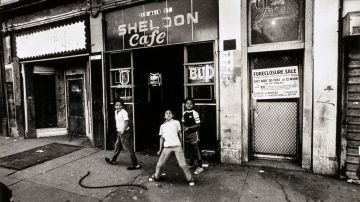 Frank Espada, Untitled (Three boys, Sheldon Cafe, Hartford, Connecticut), 1981, gelatin silver print, 11 x 14 inches, Smithsonian American Art Museum, museum purchase through the Smithsonian Latino Initiatives Pool, administered by the Smithsonian Latino Center © 1981, Frank Espada Photography