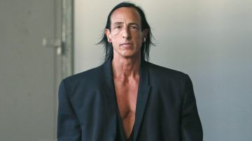 U.S. designer Rick Owens acknowledges the audience at the end of the Rick Owens Menswear Fall/Winter 2020-2021 show as part of Paris Fashion Week on January 16, 2020 in Paris, France. Photo by Thierry Chesnot/Getty Images