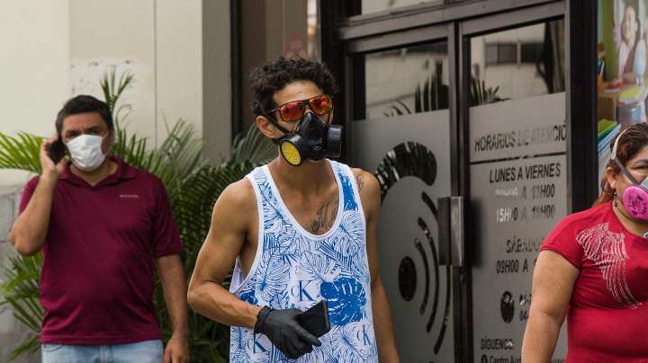 In Guayaquil they take more precautions due to the number of infected on April 13, 2020 in Guayaquil, Ecuador. Guayaquil is the epicenter of the COVID-19 pandemic in Ecuador, one of the worst-hit countries in South America. Photo by Eduardo Maquilón/Getty Images/Getty Images