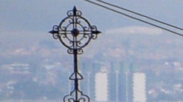 Panoramic view of part of the city during the first day of national quarantine to stop the spread of COVID-19 on March 25, 2020 in Bogota, Colombia. Photo by Guillermo Legaria/Getty Images